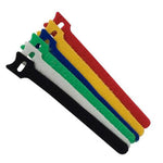 VELCRO HOOK AND LOOP TIES MULTI COLOR 10IN X 16MM