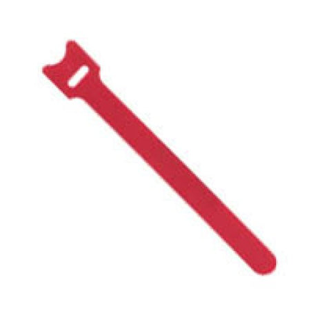 VELCRO HOOK AND LOOP TIE RED 6IN