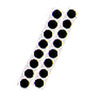 VELCRO HOOK & LOOP DOTS 16.5MM BLACK/WHITE ADHESIVE