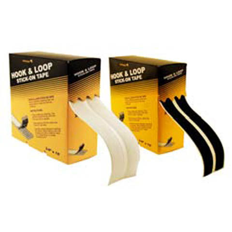 VELCRO HOOK & LOOP WHT ADHESIVE ON TAPE 19MM X 15FT