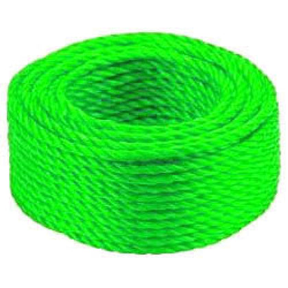ROPE POLY TWISTED 3.5MMX45FT GRN