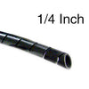 SPIRAL WRAP 1/4IN OD BLK 100FT 100FT/SPOOL