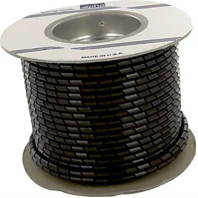 SPIRAL WRAP 1/4IN OD BLK 100FT