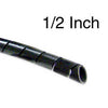 SPIRAL WRAP 1/2IN OD BLK 100FT 100FT/SPOOL