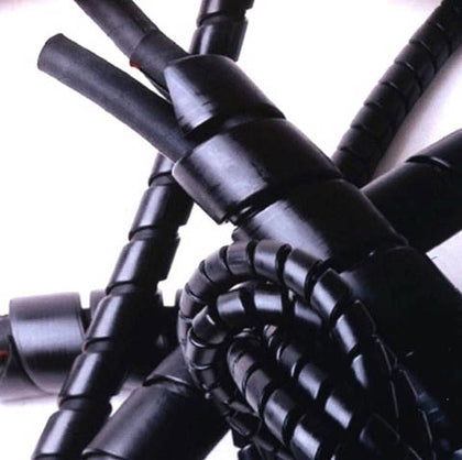 SPIRAL WRAP 1/4IN OD BLK 100FT 100FT/SPOOL