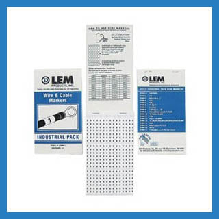 WIRE MARKER BOOK A-Z 0-15 + - / 10 SHEETS PER BOOK