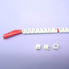 WIRE MARKER SNAP ON 18-16AWG RED LEGEND 1