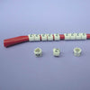 WIRE MARKER SNAP ON 18-16AWG RED LEGEND 2