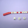 WIRE MARKER SNAP ON 18-16AWG RED LEGEND 6
