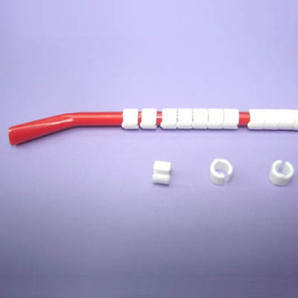 WIRE MARKER SNAP ON 18-16AWG RED LEGEND BLANK