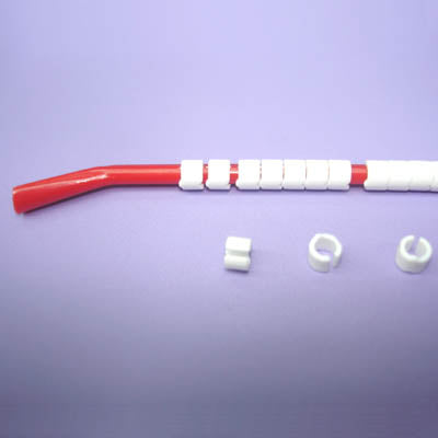 WIRE MARKER SNAP ON 18-16AWG RED LEGEND BLANK