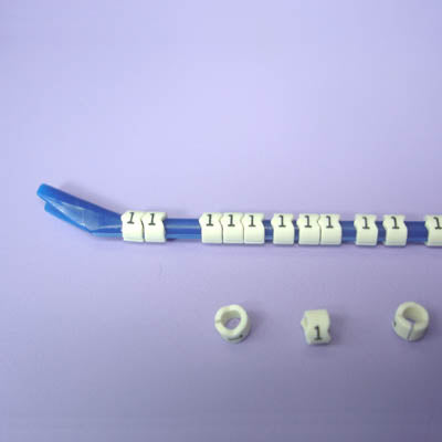 WIRE MARKER SNAP ON 16-14AWG BLU LEGEND 1