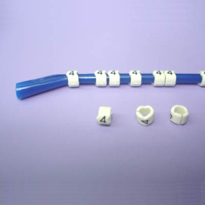 WIRE MARKER SNAP ON 16-14AWG BLU LEGEND 4