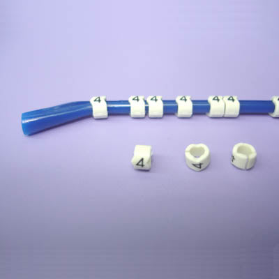 WIRE MARKER SNAP ON 16-14AWG BLU LEGEND 4