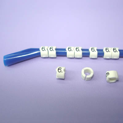 WIRE MARKER SNAP ON 16-14AWG BLU LEGEND 6