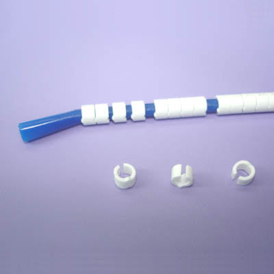 WIRE MARKER SNAP ON 16-14AWG BLU LEGEND BLANK