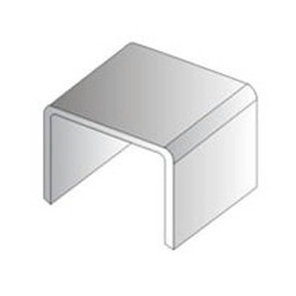 RACEWAY COUPLING 0.9X0.5IN WHT