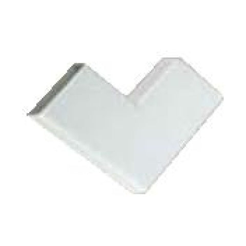 RACEWAY SIDE ELBOW 1.25IN FLAT WHITE