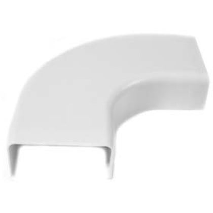 RACEWAY SIDE ELBOW 1.5IN FLAT WHITE