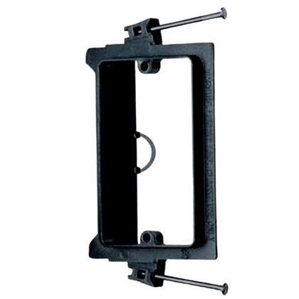 WALL PLATE MOUNTING BRACKETS BLK SINGLE FITS IN 1/4-1IN NEW WALL