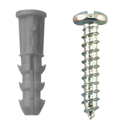 SCREWS  NAILS  WALLPLUGS KIT HOOKS AND PUSH PINS ALSO
