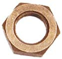 NUT HEX BRASS 1/4-32 PANEL