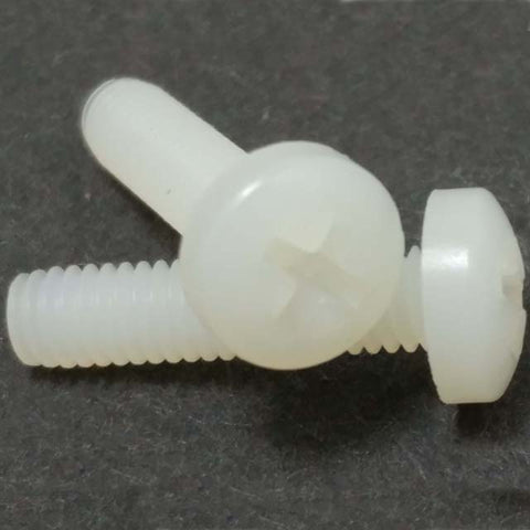 SCREW NYLON METRIC M4X.7X16MM PH