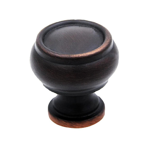 KNOB CABINET 1.24IN AGED BRONZE FINISH