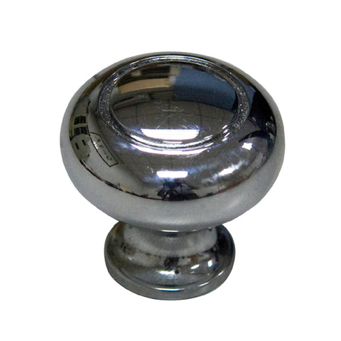 KNOB CABINET 1.25IN CHROME FINIS