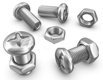 SCREWS & NUT 1/4IN KIT