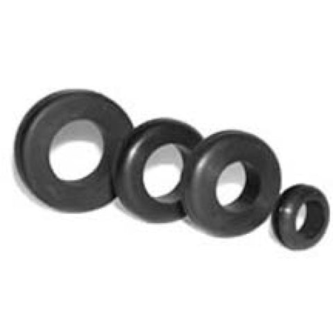 GROMMET RUBBER RND 9.5X6X6MM 3/8IN CHASSIS HOLE