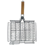 GRILLING BASKET ADJUSTABLE 13X10X2.25IN W/HANDLE