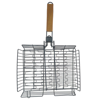 GRILLING BASKET ADJUSTABLE 13X10X2.25IN W/HANDLE
