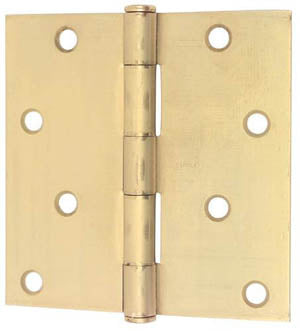 HINGE 3-1/2 X 3-1/2 INCH STEEL SQUARE CORNERS