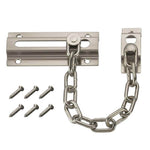 CHAIN DOOR GUARD 4-1/4IN NICKEL PLATED