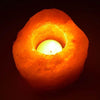 HIMALAYAN SALT TEA LIGHT HOLDER 4IN HIGH 1-1.5KG