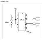 L9110H H BRIDGE MOTOR DRIVER FOR DC MOTORS 8PIN DIP 2.5-12V