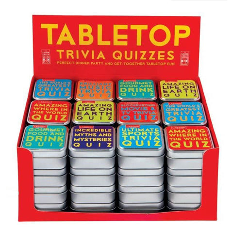 TABLETOP TRIVIA QUIZZES ASSORTED