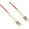 FIBER OPTIC PATCH CORD LC-LC 15M DUPLEX MM 62.5/125UM OFNR ORG
