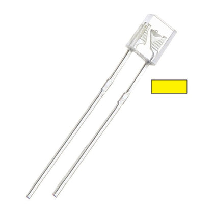 LED2X5 WATER CLR YEL RECTANGULAR 1.9V NOMINAL 20MA{{