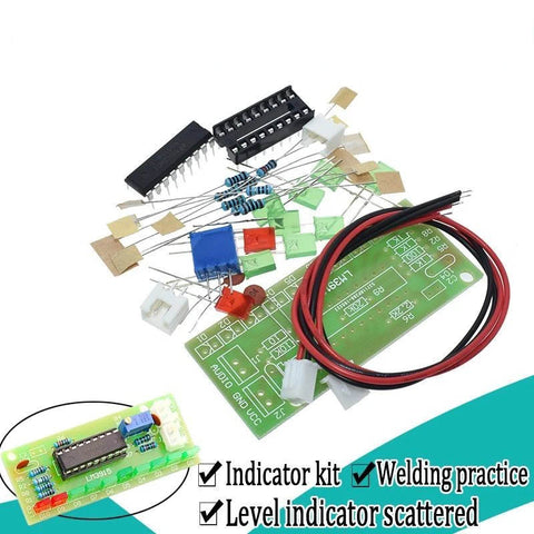 LM3915 DC 9-12V 10 LED SOUND AUDIO SPECTRUM ANALYZER KIT