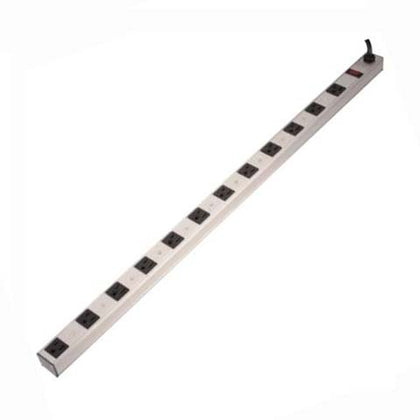 POWER BAR 12 O/LET 2.5FT CORD 2FT STRIP W/O MOUNTING HARDWARE