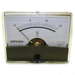 PANEL METER DC 0-15V 2.4X1.9IN