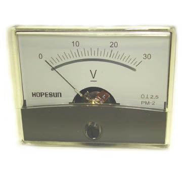 PANEL METER DC 0-30V 2.4X1.9IN