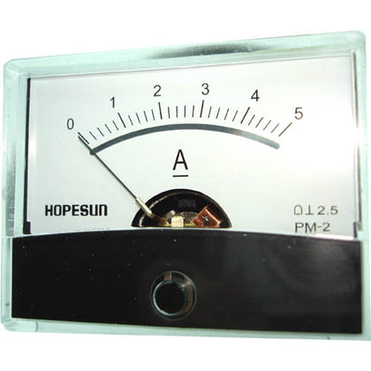 PANEL METER DC 0-5A 2.4X1.9IN