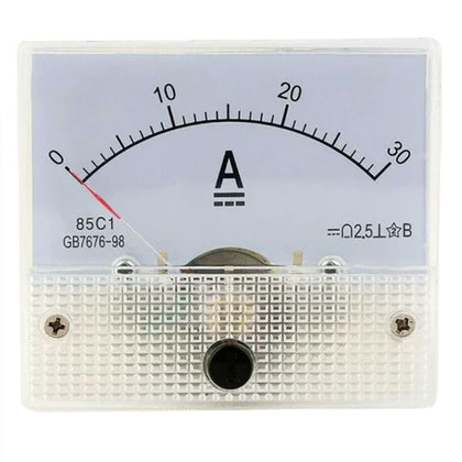 PANEL METER DC 0-30A 2.5X2.1IN 2.5% ACCURACY MOUNT 52MM