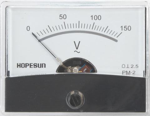 PANEL METER AC 0-150V 2.4X1.9IN