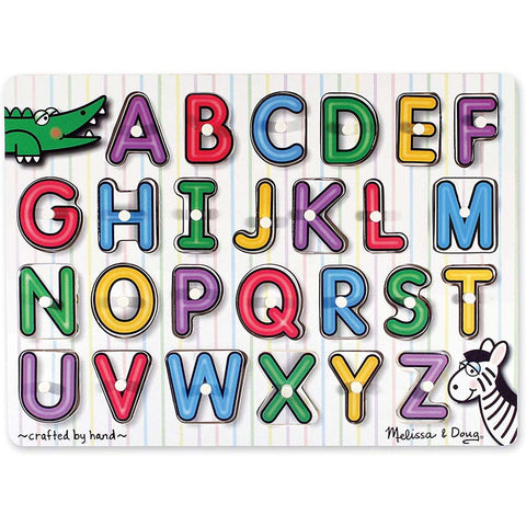 ENGLISH ALPHABET-PEG PUZZLE..