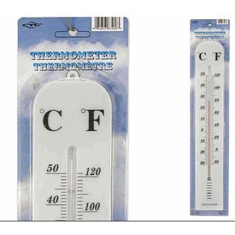 THERMOMETER -28 TO 50C MANUAL 15IN CELSIUS/FAHRENHEIT INDOOR