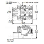 RELAY AC 240V 2P2T 30A SQUARE 30A/120VAC/240VAC 20A/600VAC